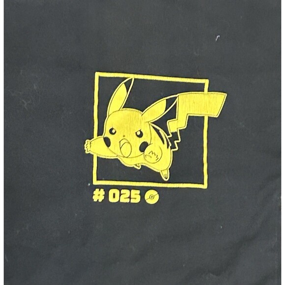 Pokémon Pikachu #25 Kids T Shirt Size 8-9 Black Graphic Print - Picture 2 of 7